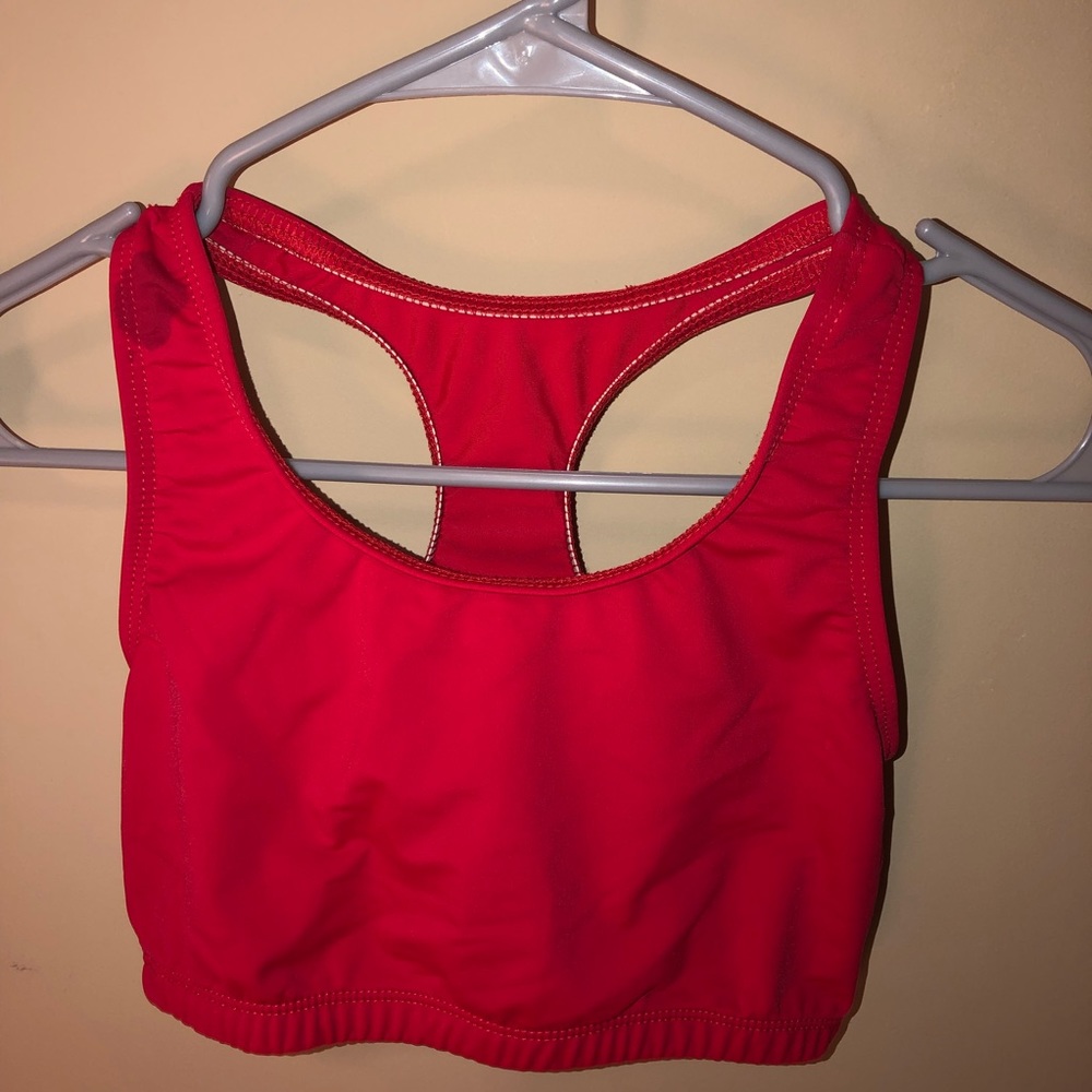 Red Dance Wear sports bra